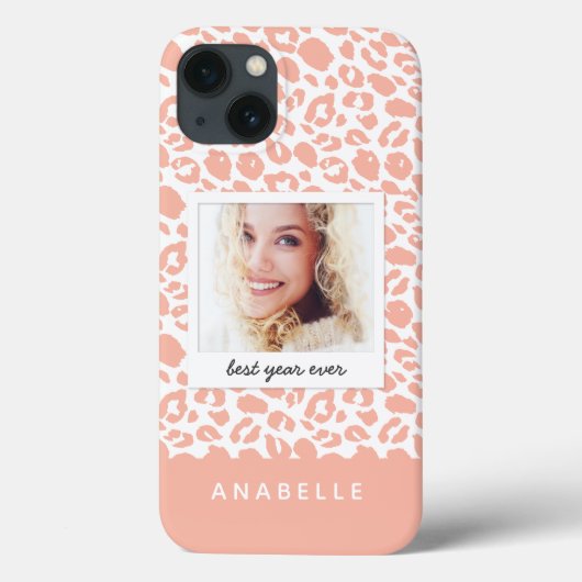 モダンleopardプリントヴィンテージ写真 Case-Mate iPhoneケース (裏面)