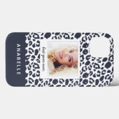 モダンleopardプリントヴィンテージ写真 Case-Mate iPhoneケース (裏面 (横))