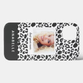モダンleopardプリントヴィンテージ写真 Case-Mate iPhoneケース (裏面 (横))