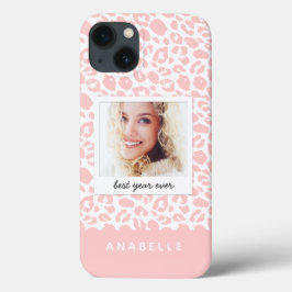 モダンleopardプリントヴィンテージ写真 iPhone 13ケース