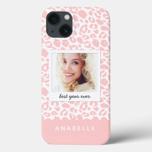 モダンleopardプリントヴィンテージ写真 Case-Mate iPhoneケース (裏面)