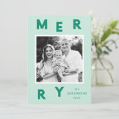 モダンLetters Mint & Green 2 Photo シーズンカード (スタンド正面)