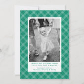 モダンLetters Mint & Green 2 Photo シーズンカード (裏面)