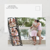 モダンLGBTQ 4 PHOTO Filmstrip Save the Date ポストカード (正面/裏面)