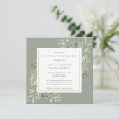 モダンLife Photo Squareの葬儀お祝い 招待状 (スタンド正面)