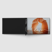 モダンLove Script Photo結婚's ゲストブック (全面)