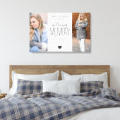 モダンLoving Memory Tribute写真 キャンバスプリント (インサイチュ (寝室))