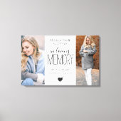 モダンLoving Memory Tribute写真 キャンバスプリント (正面)