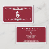 モダンmermaid （カラーカスタマイズ可能） 名刺 (正面/裏面)