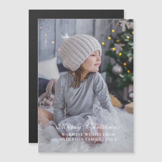 モダンMerry Christmas写真 (正面/裏面)