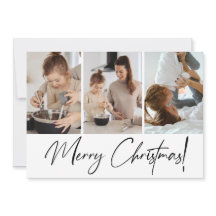 モダンMerry Christmas Script親子の写真