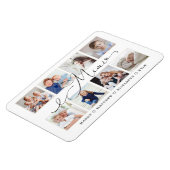 モダンMimiスクリプト |孫の写真コラージュ マグネット (左側)