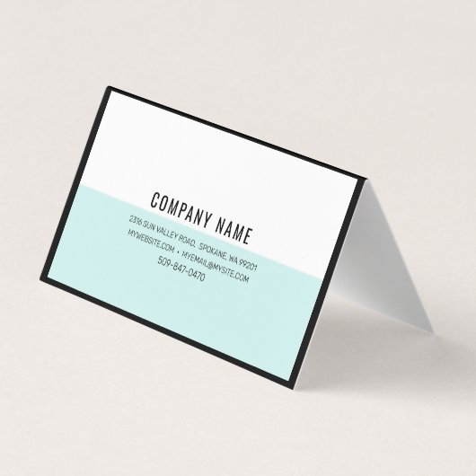 モダンMint Business Card 名刺 (裏面)