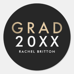 モダンMix Graduation Stickers封筒用シール ラウンドシール