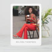 モダンModeling Actor Comp Card 5 Photo QR Code (スタンド正面)