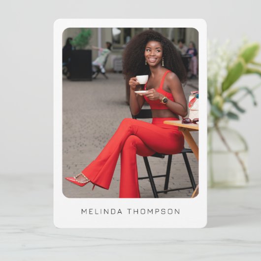 モダンModeling Actor Comp Card 5 Photo QR Code (スタンド正面)