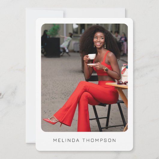 モダンModeling Actor Comp Card 5 Photo QR Code (正面)