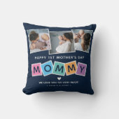モダンMOMMY 1st Mothers Day Photo Keepsake クッション (正面)