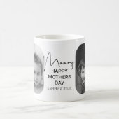 モダンMommy Photo Collage コーヒーマグカップ (中央)