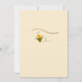 モダンMommy to Beeベビーシャワー招待状 招待状 (裏面)