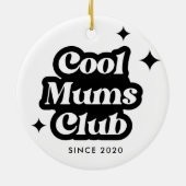 モダンmomsククールラブレトロヴィンテージGroovy セラミックオーナメント (裏面)