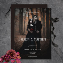 モダンMoody Gothic Photo Dark結婚's