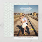 モダンMore Thanメリー Holiday Photo Card シーズンカード (正面/裏面)