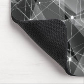 モダンmosepad，黒，灰色，抽象芸術 マウスパッド (コーナー)