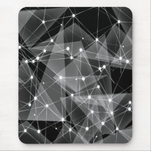 モダンmosepad,黒,灰色,抽象芸術 マウスパッド