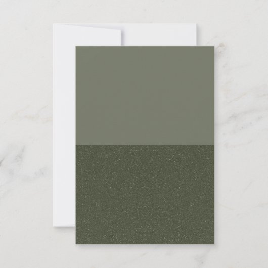 モダンMoss Green Flat Card – カスタマイズ可能 カード (正面)