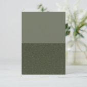 モダンMoss Green Flat Card – カスタマイズ可能 カード (スタンド正面)