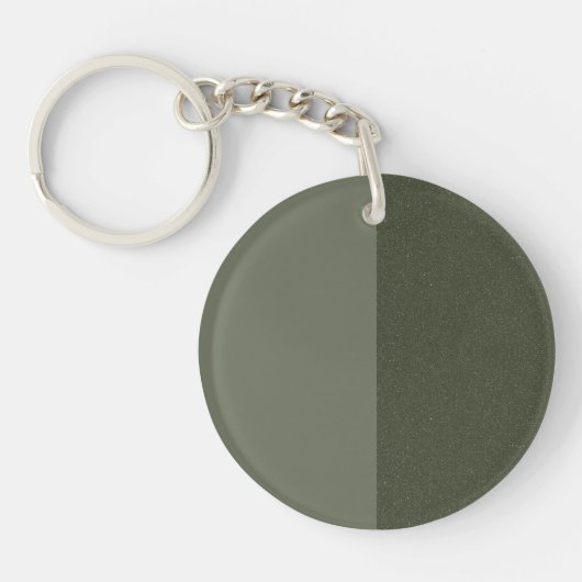 モダンMoss Split Acrylic Keychain – カスタマイズ可能 キーホルダー (正面)