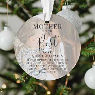 'モダンMOTHER' 2 Photo Names & Christmas引用文 オーナメント