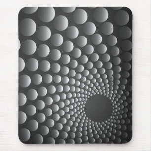 モダンmousepad,黒,灰色,抽象芸術,点 マウスパッド