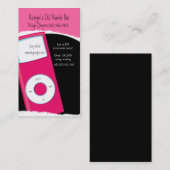 モダンMP3プレーヤーDJ無線名刺 名刺 (正面/裏面)