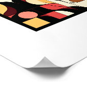 モダンMuse：キュビズムとカラーの融合 ポスター (角)