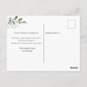 モダンNeck of the Woods Moving Announcement ポストカード (裏面)