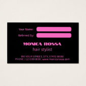 モダンNeon Pink Black参照カード (裏面)