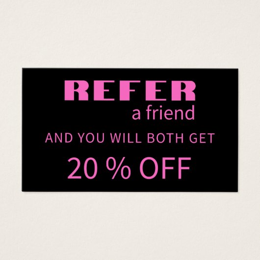 モダンNeon Pink Black参照カード (正面)