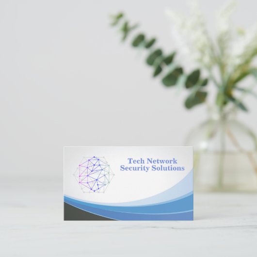 モダンNetwork Tech Security | ロ企業のゴ 名刺 (スタンド正面)