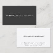 & モダンNo.1エレガント名刺 名刺 (正面/裏面)