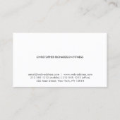 & モダンNo.7ミニマル名刺 名刺 (裏面)