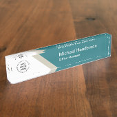 モダンOffice Executiveロゴテンプレート デスクネームプレート (側面)