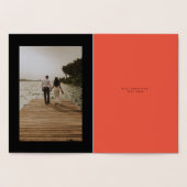 モダンOnyxさくらんぼHappy New Years写真実在 箔カード (内部)