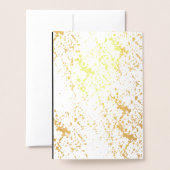 モダンOnyxさくらんぼHappy New Years写真実在 箔カード (裏面封筒付き)