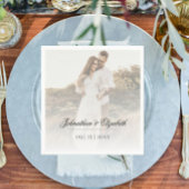 モダンOverlayの結婚写真 スタンダードカクテルナプキン
