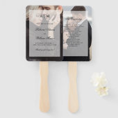 モダンOverlayの結婚写真 ハンドファン (正面&裏面)