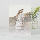モダンOverlayの結婚写真 招待状 (スタンド正面)