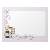 モダンOwlsメモ帳 ノートパッド (正面)