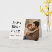 モダンPAPA BEST EVER フォトカード - 父の日 カード (黄色い花)